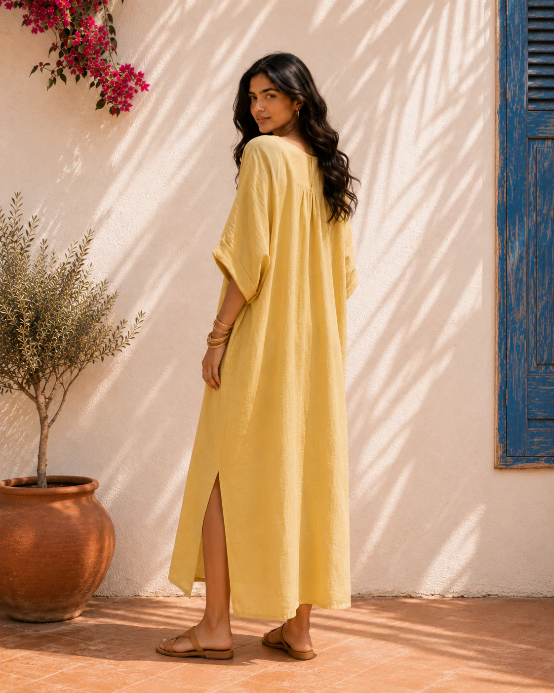 Aahista Butter Kaftan Dress - Image 5