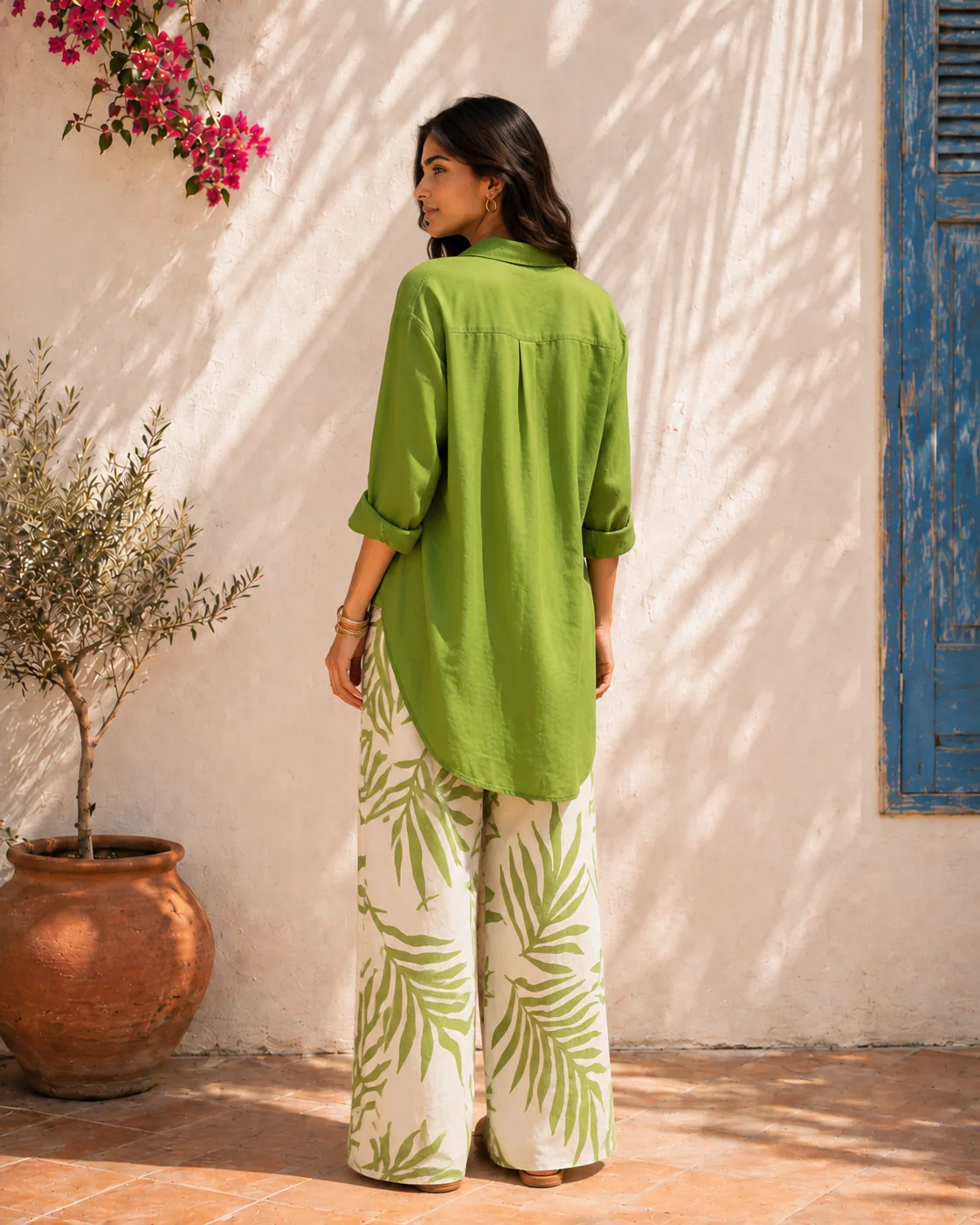 Aahista Palm Green Co-ord Set - Image 6