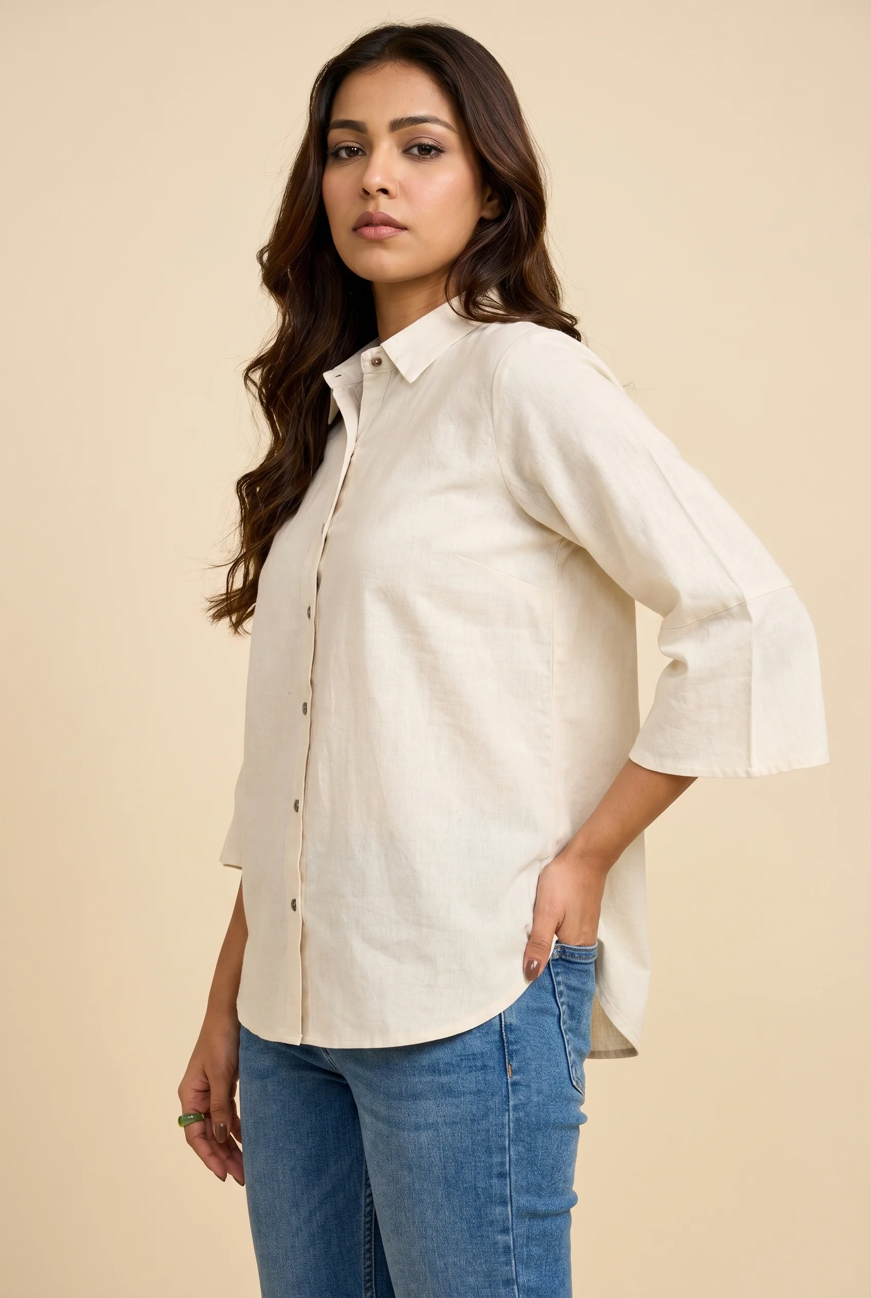 Alabaster Bell Sleeve Shirt - Image 4