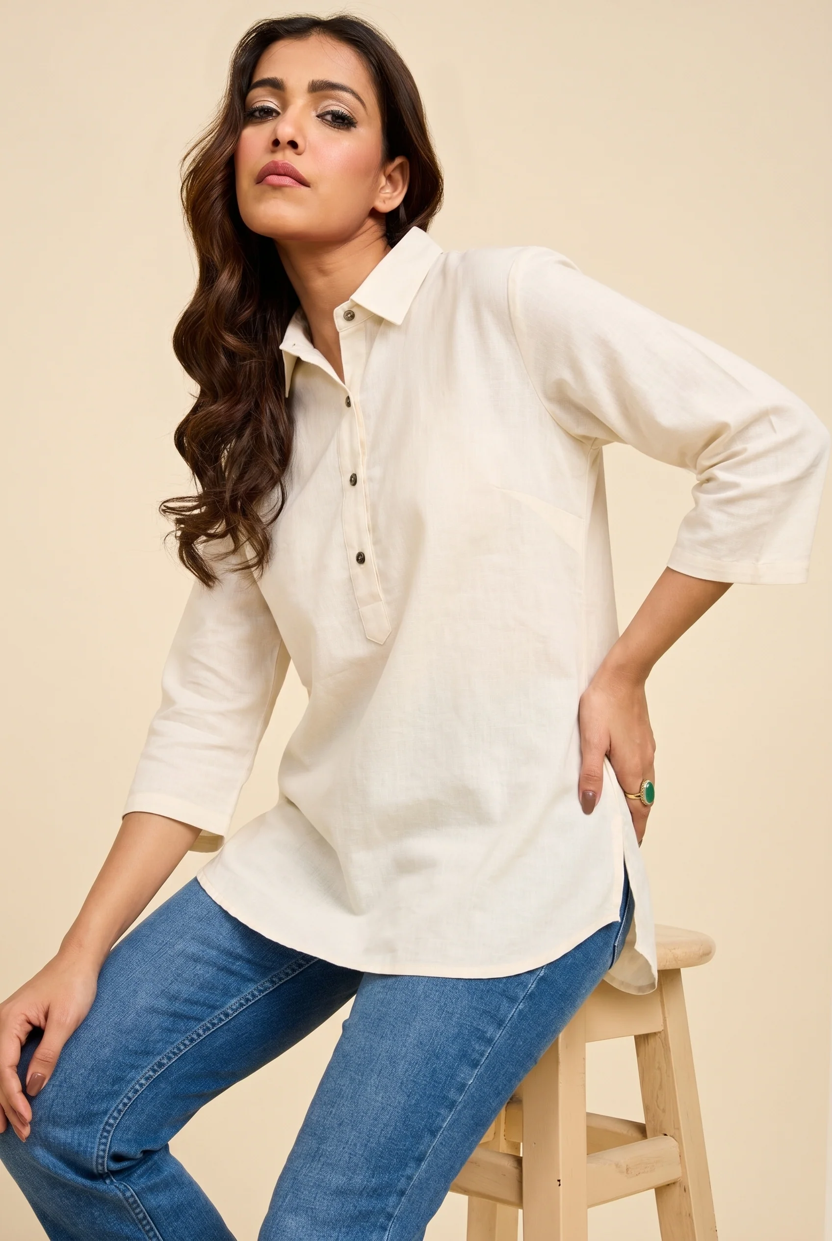 Alabaster Bell Sleeve Shirt - Image 5