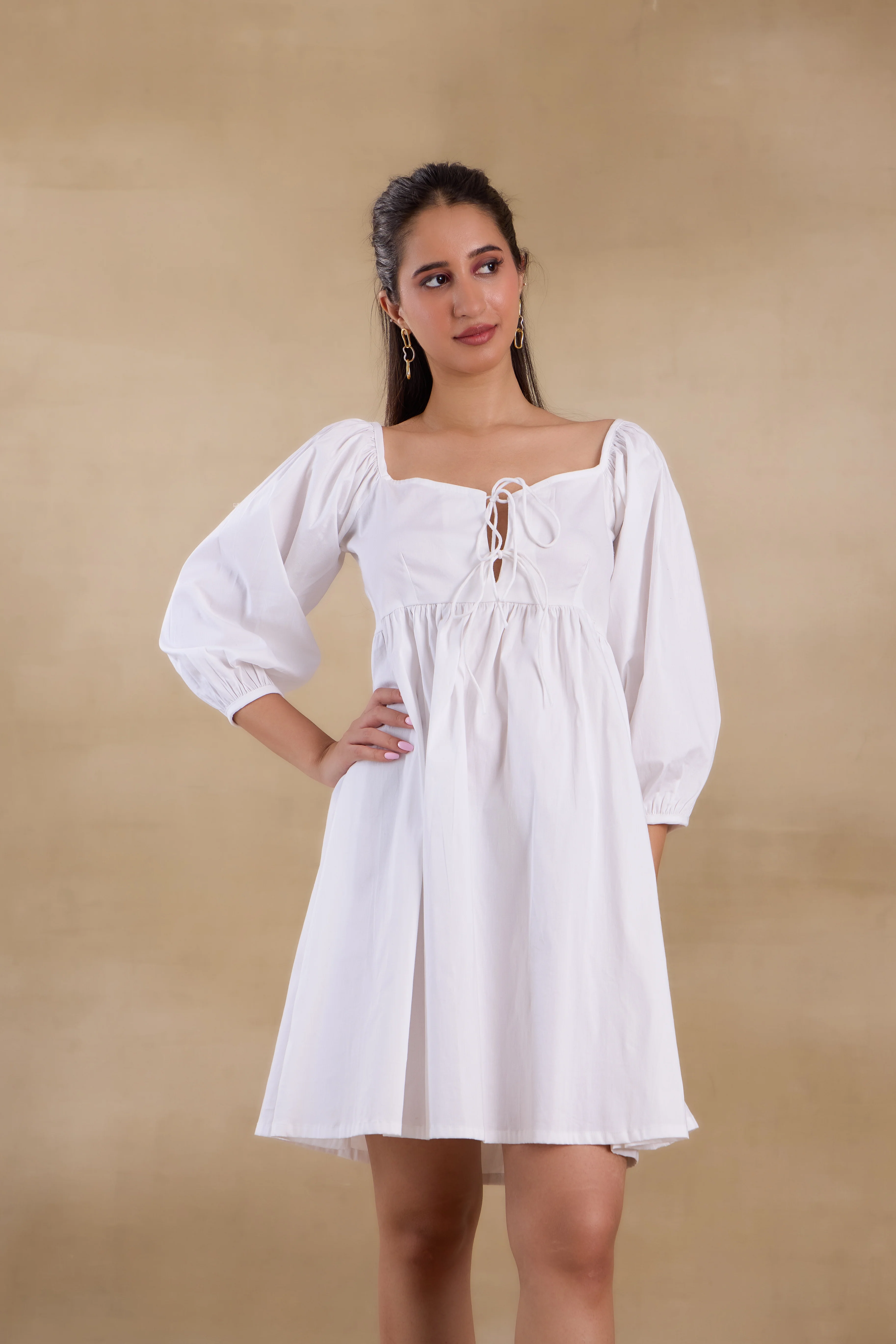Alaya Essentials White Vacay Dress - Image 5
