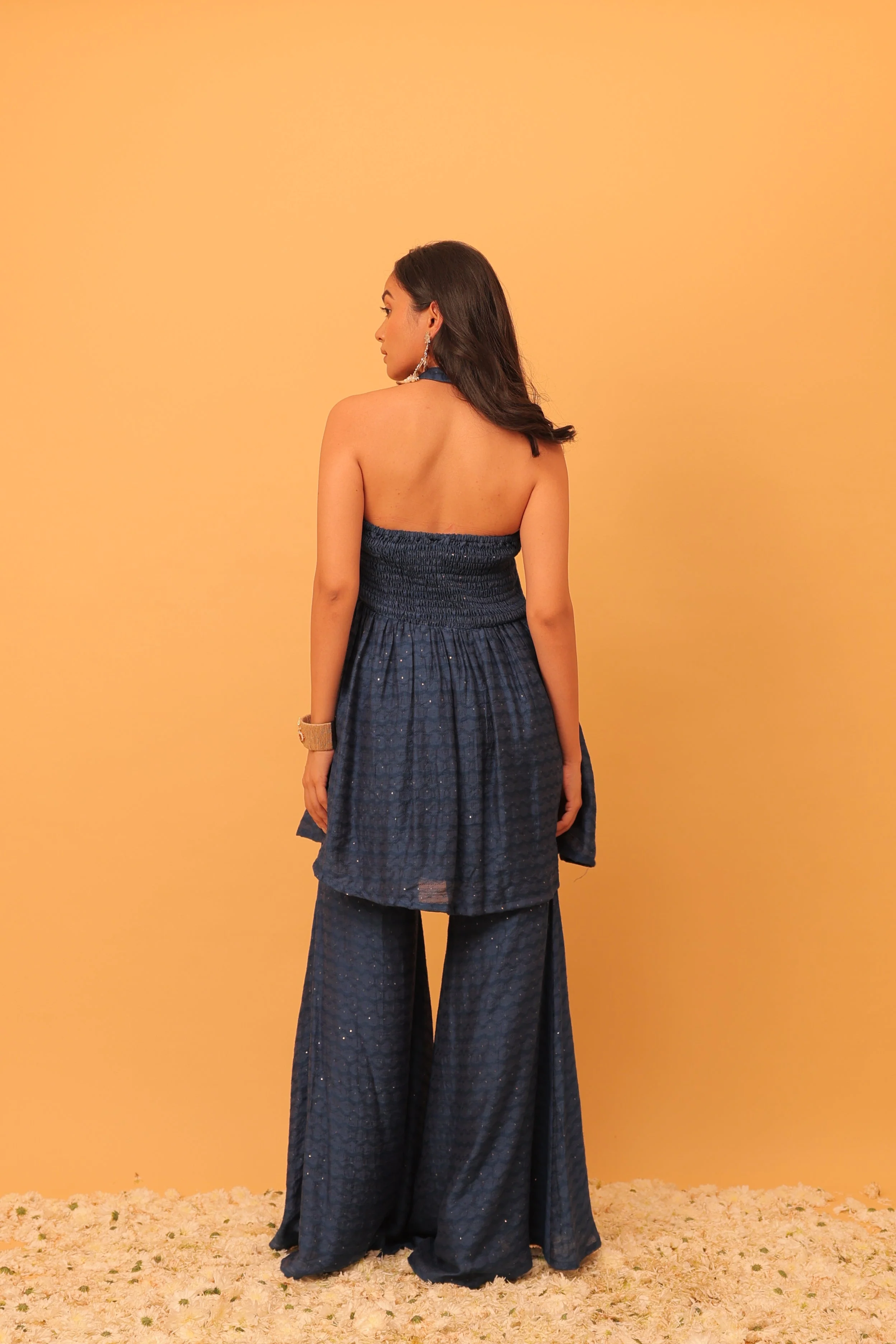 Alaya Mehfil Azure Blue Peplum Kurta Set - Image 5