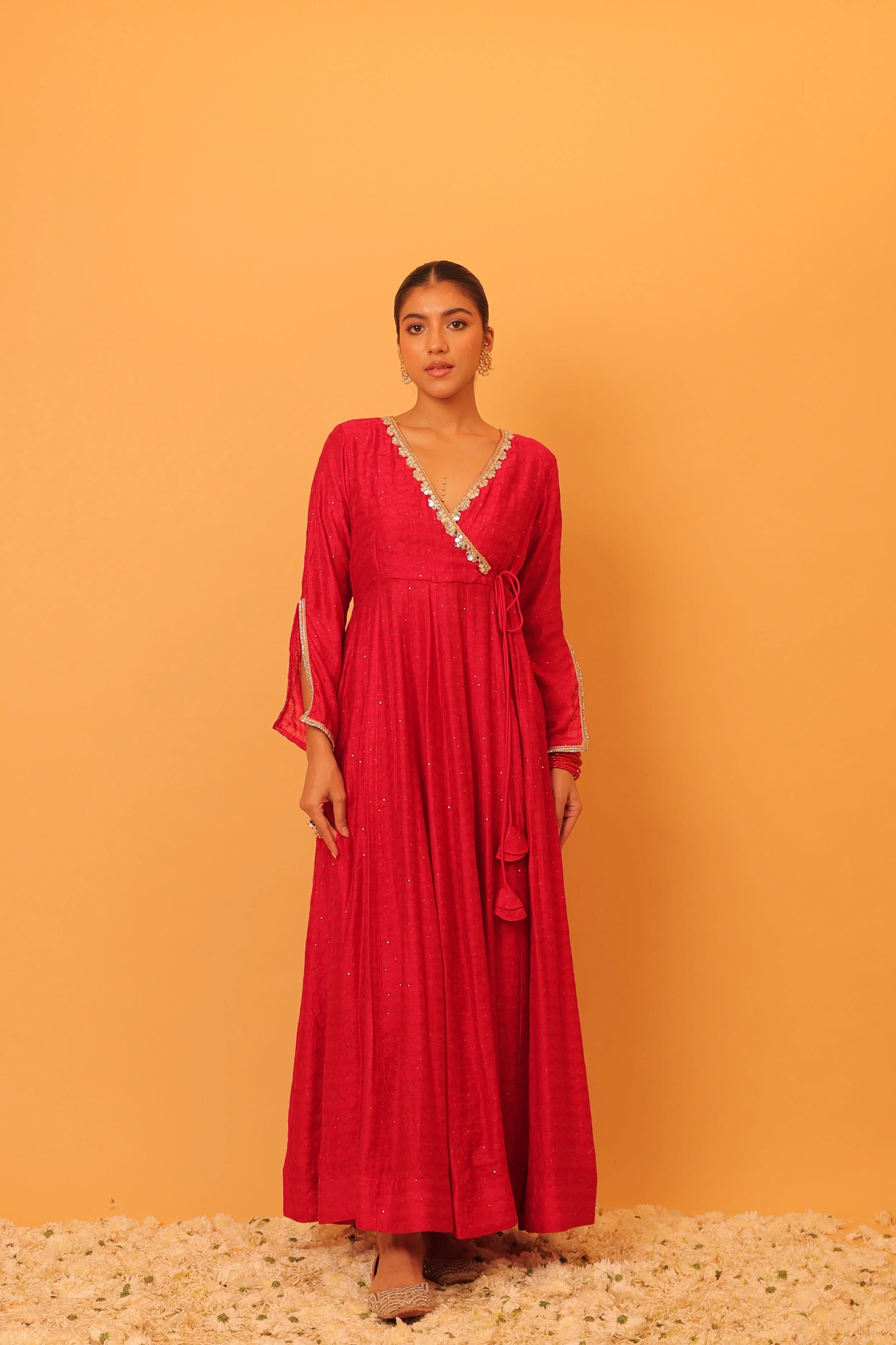 Alaya Mehfil Punch Pink Anarkali Set - Image 3