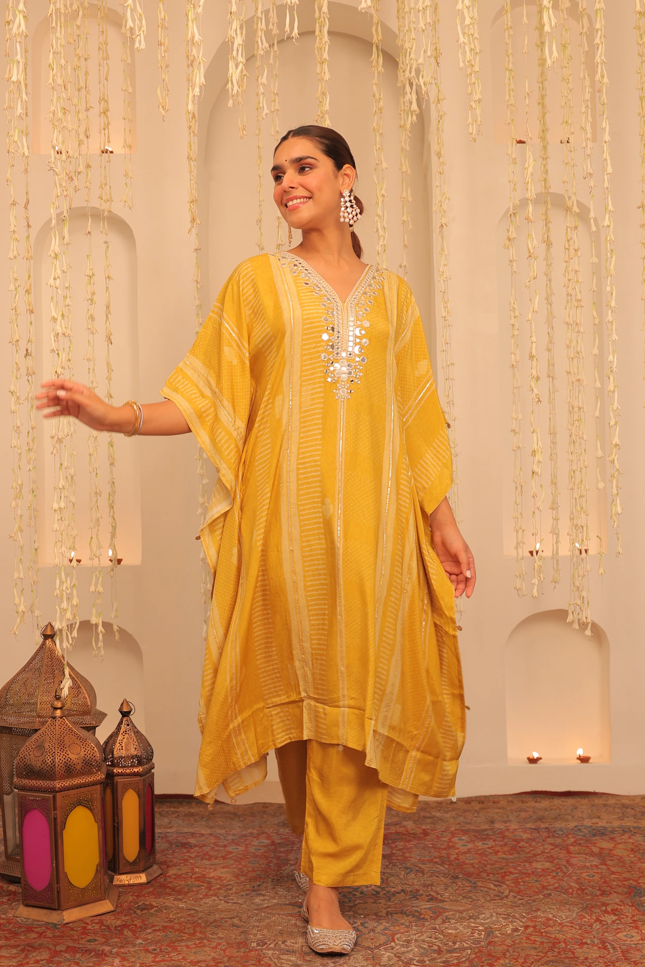 Mehfil Sunshine Kaftan Set - Image 4