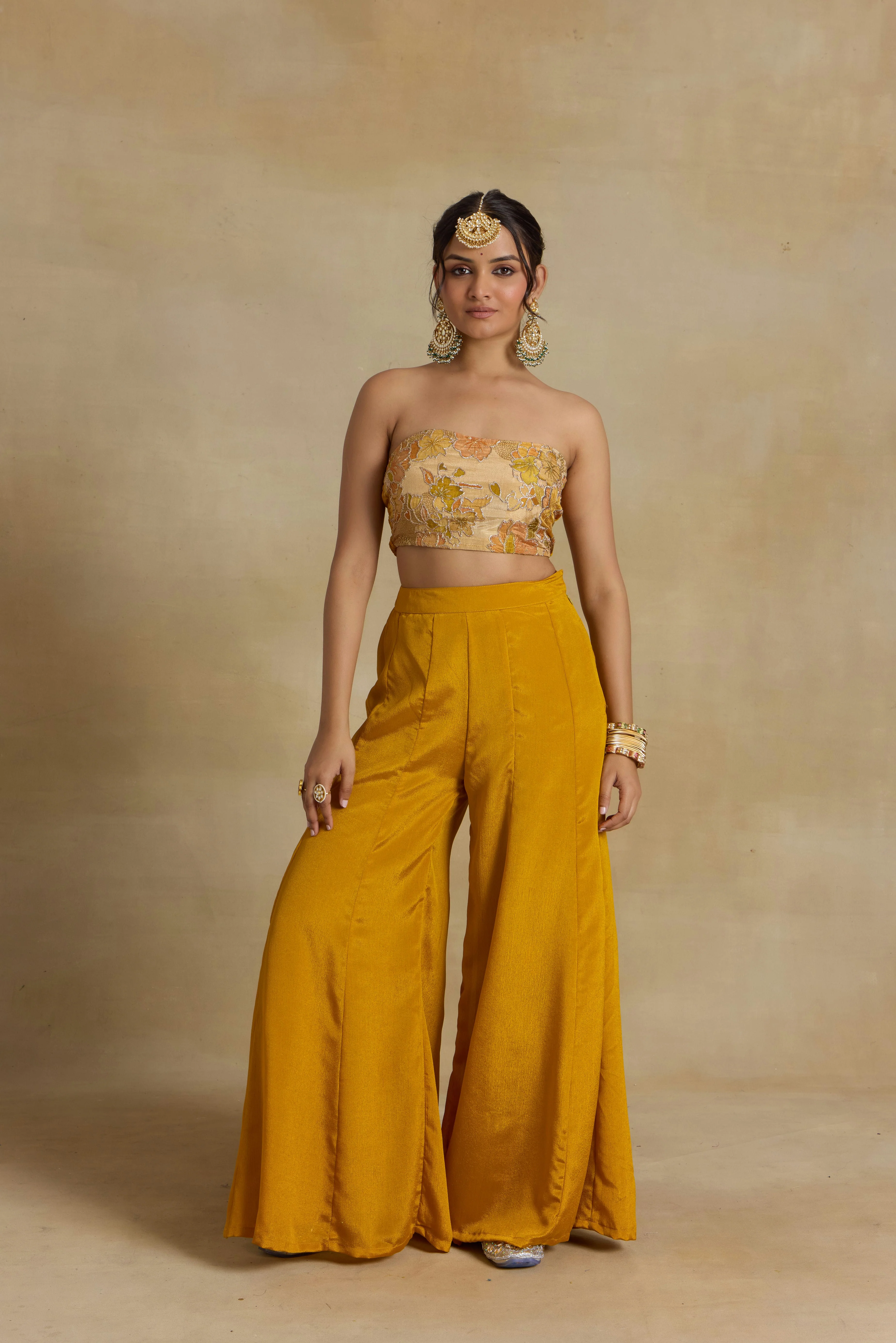 Alaya Noor Yellow Bliss Kimono Set - Image 5