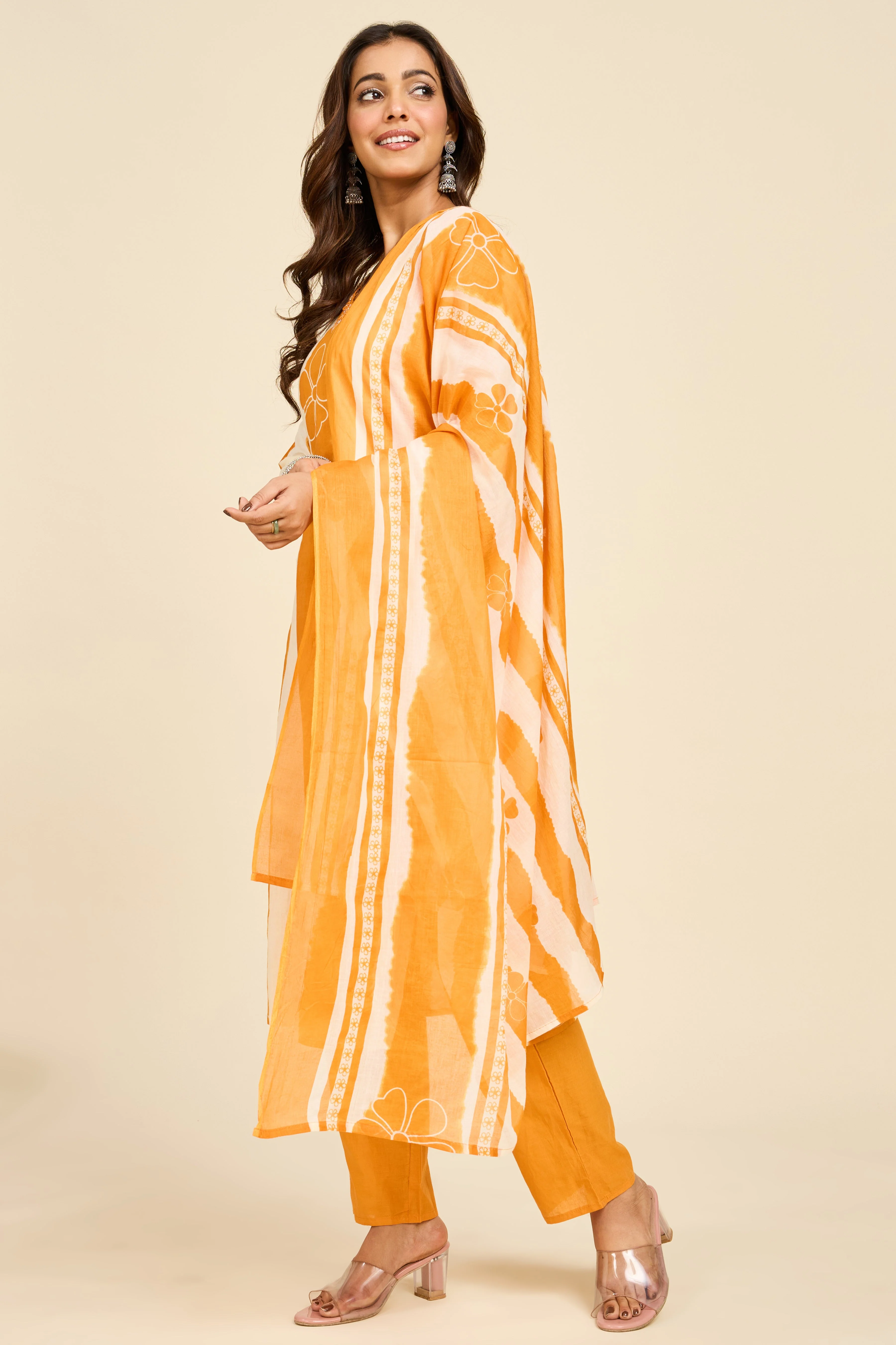 Amber Stripe Kurta Set - Image 3