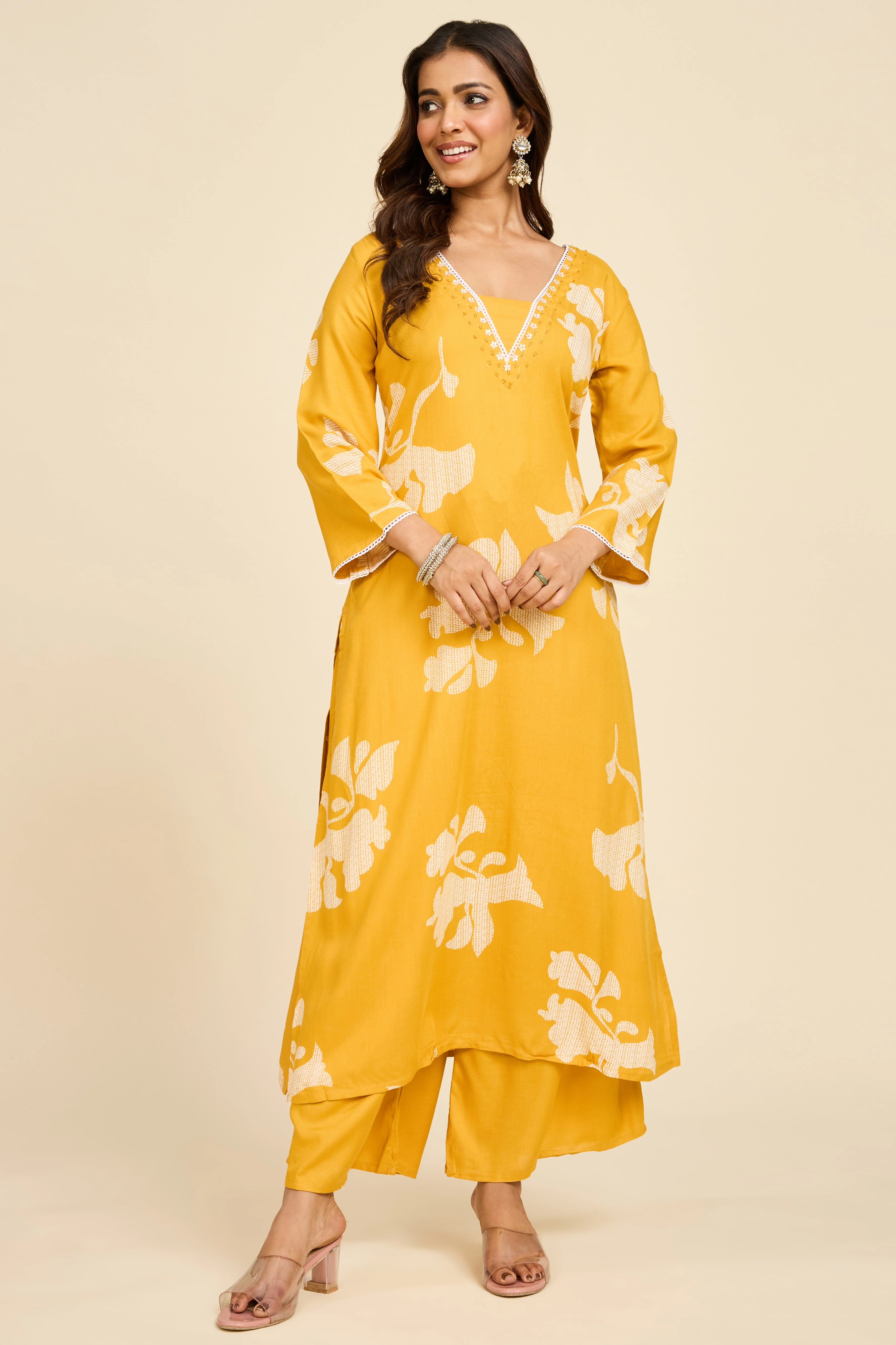 Alaya Select Marigold Kurta Set - Image 4