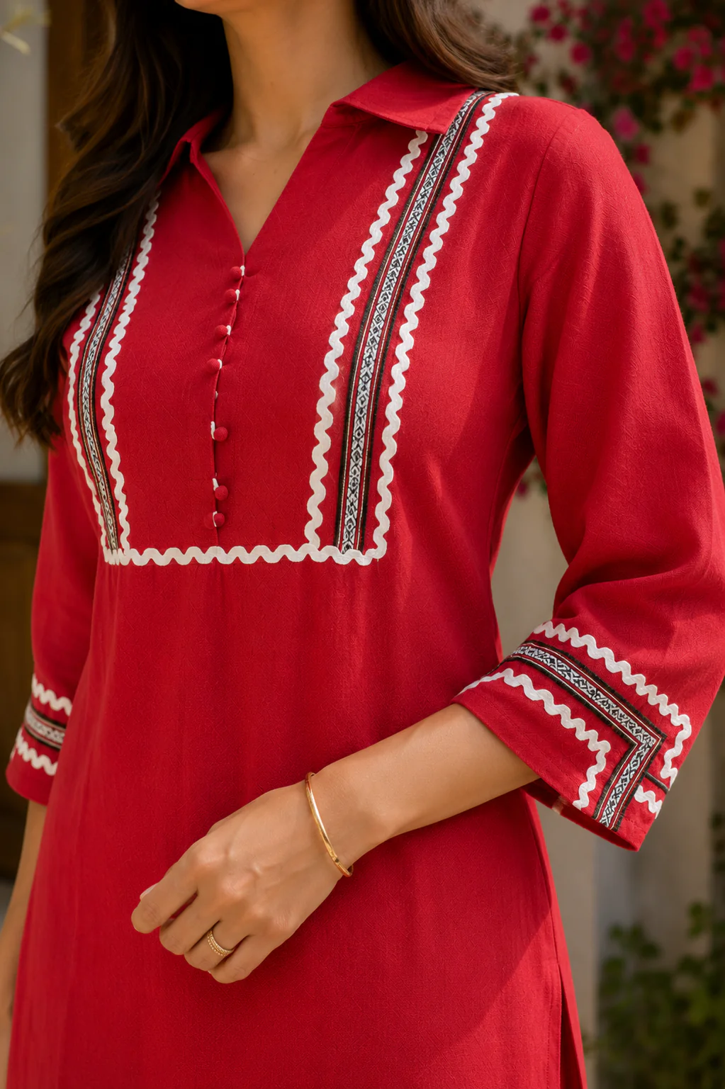Alaya Select Red Noor Co-ord Set - Image 4