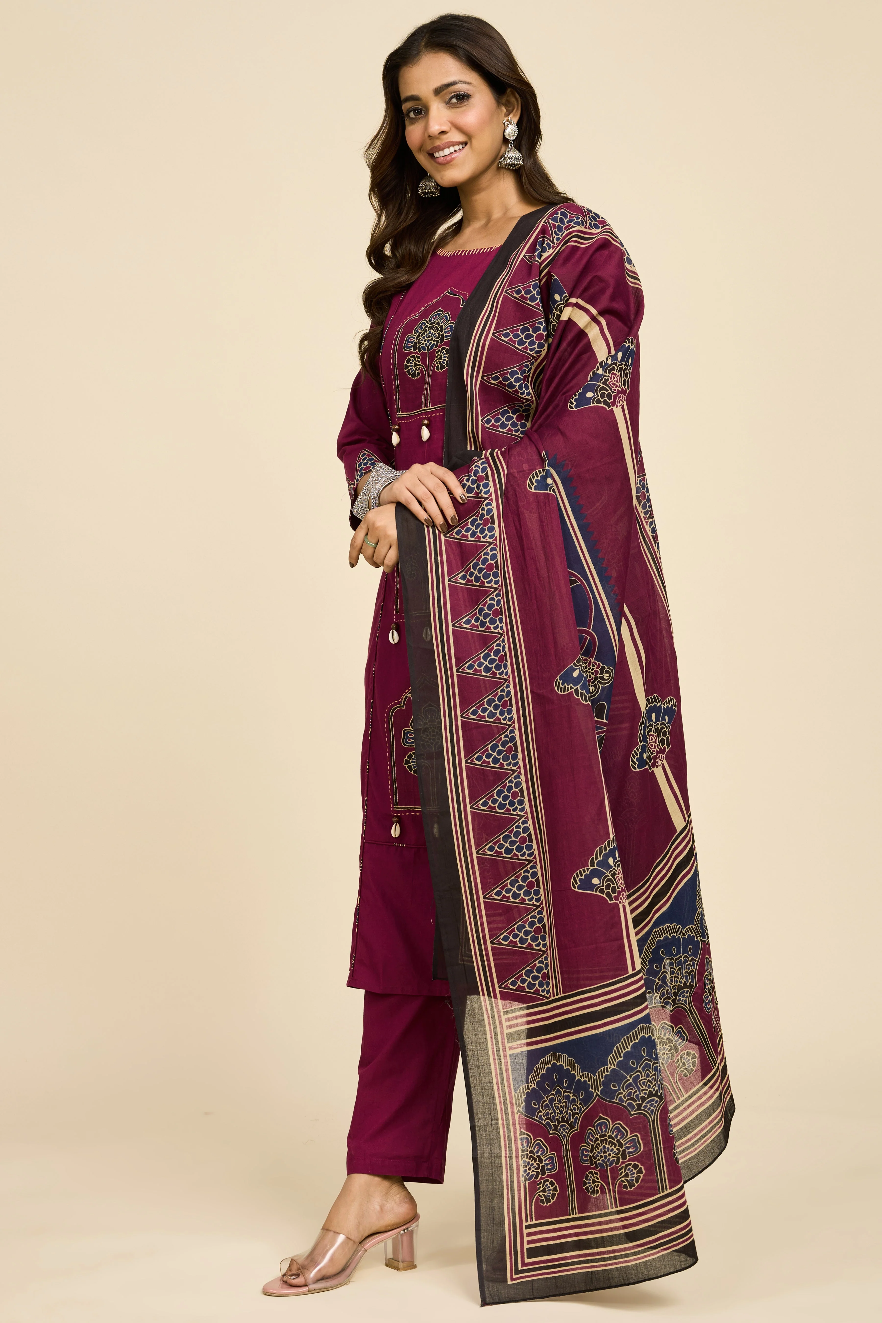 Alaya Select Wine Heritage Kurta Set - Image 4