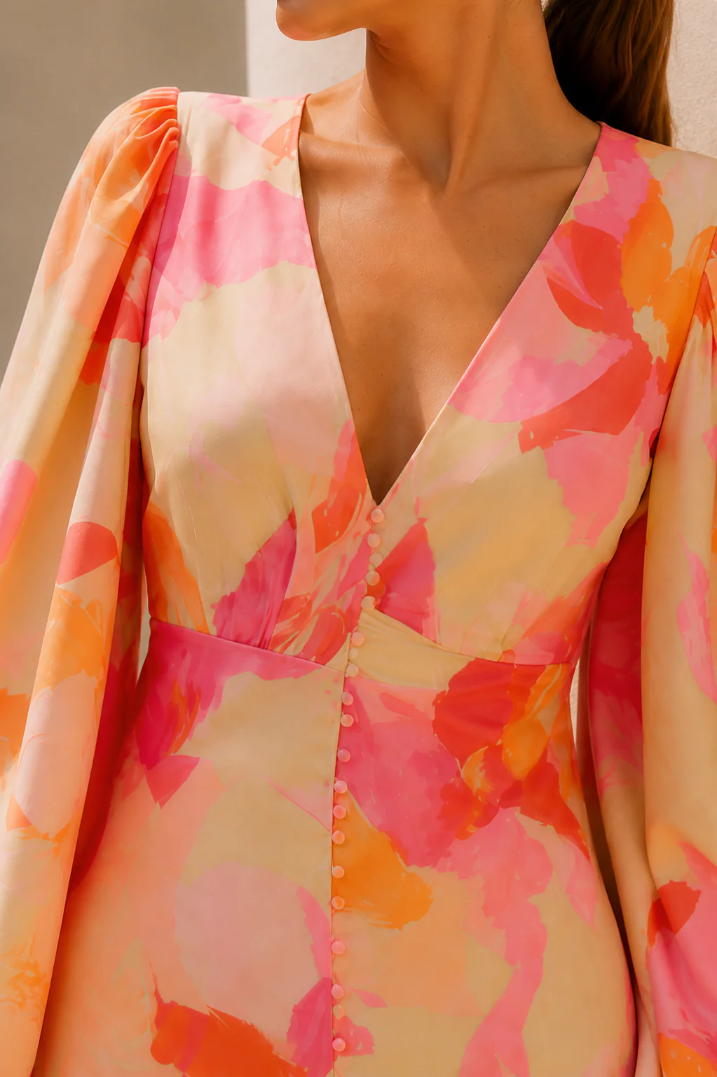 Amalfi Sunset Bloom Short Dress - Image 4