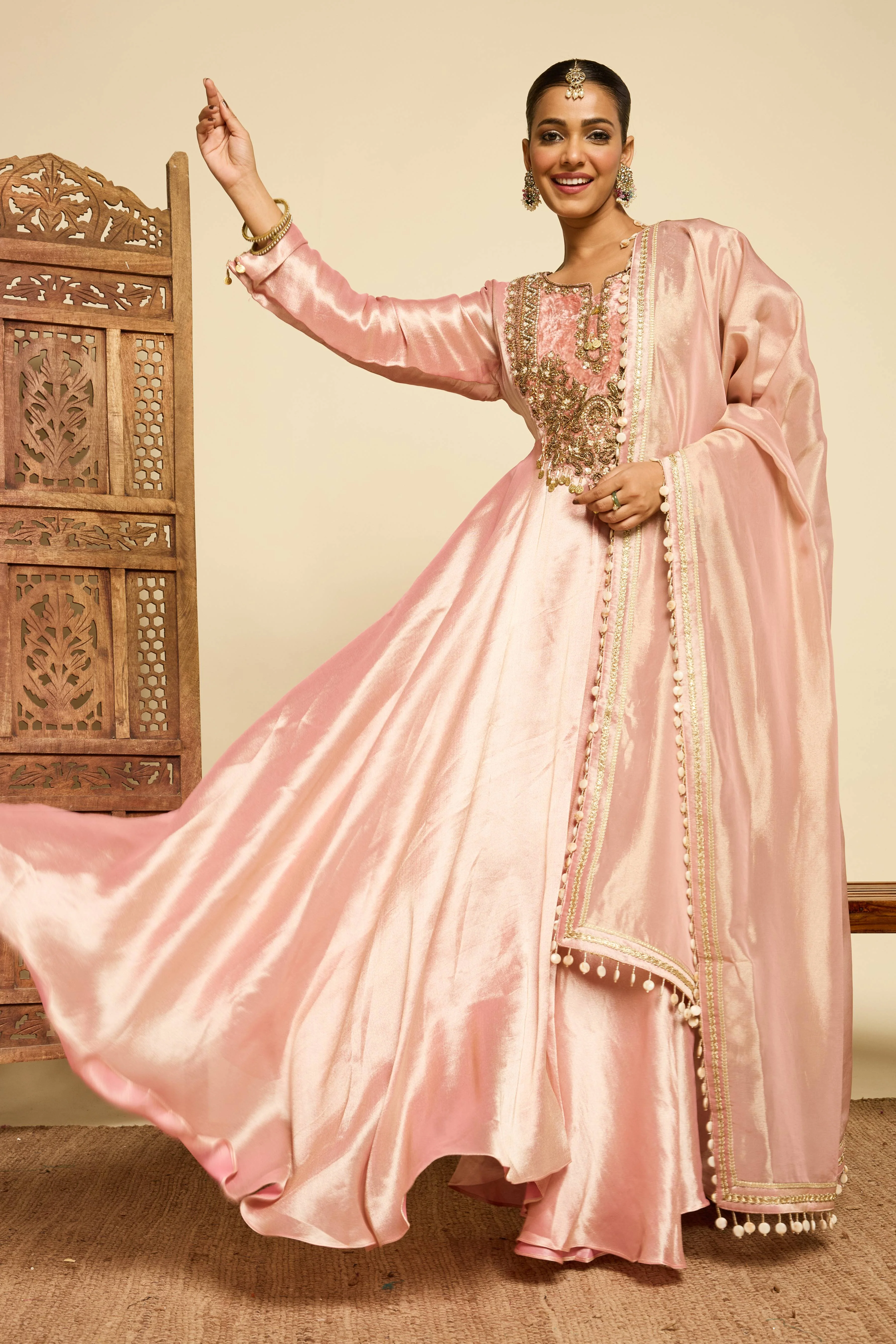 Malang Blush Anarkali Set - Image 8