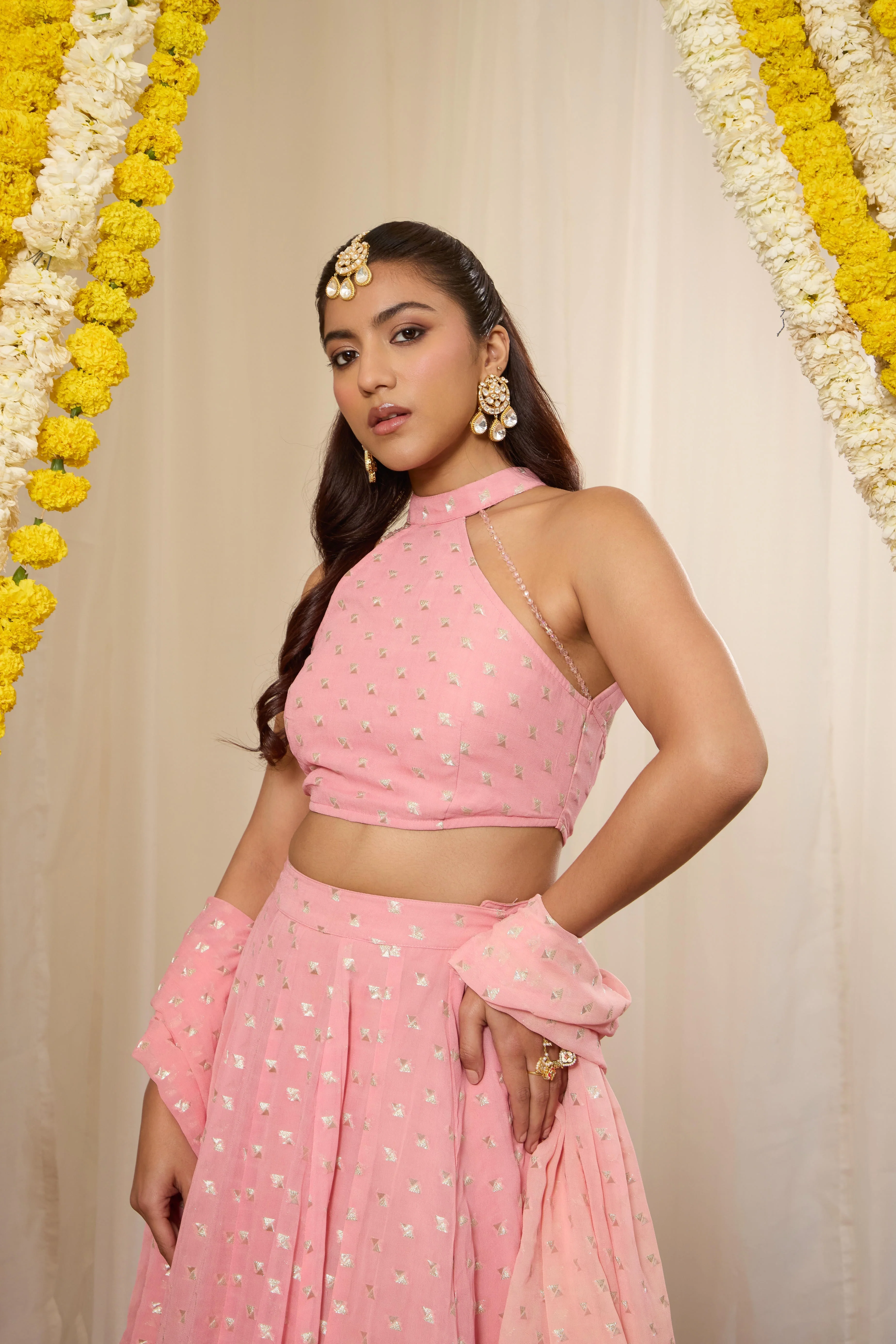 Malang Candy Pink Lehenga Set - Image 2