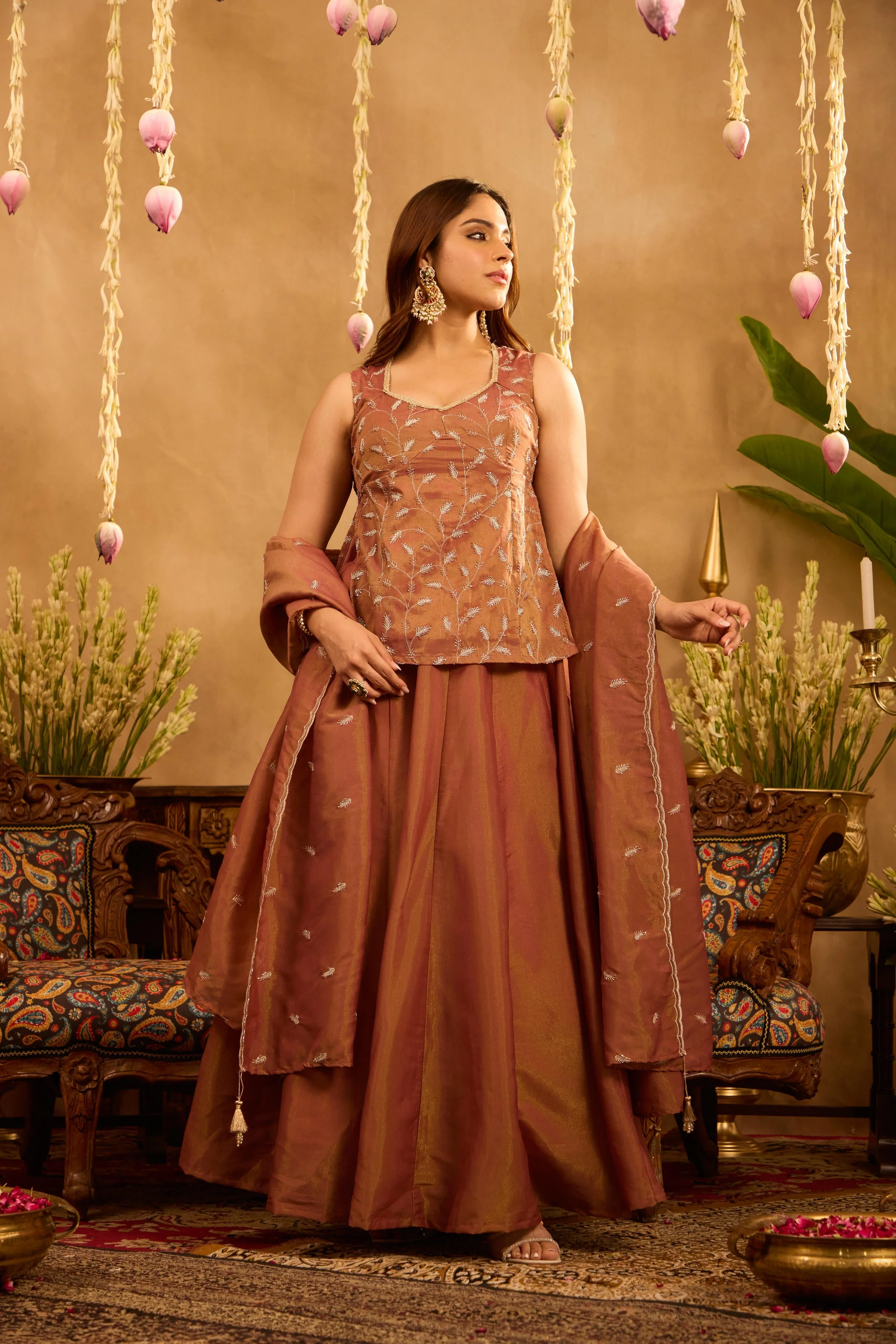 Mastaani Autumn Dust Lehenga Set - Image 4