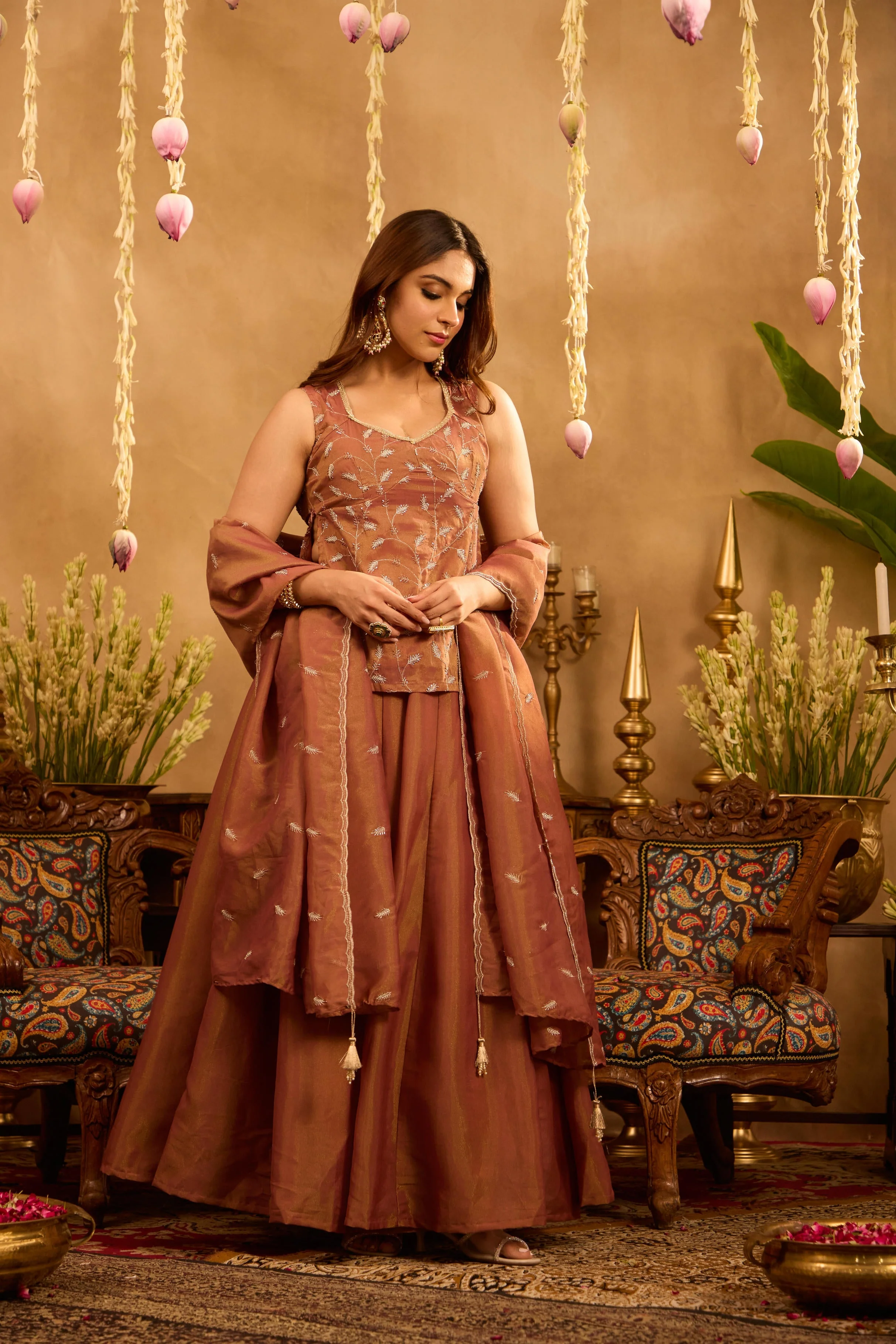 Mastaani Autumn Dust Lehenga Set - Image 5