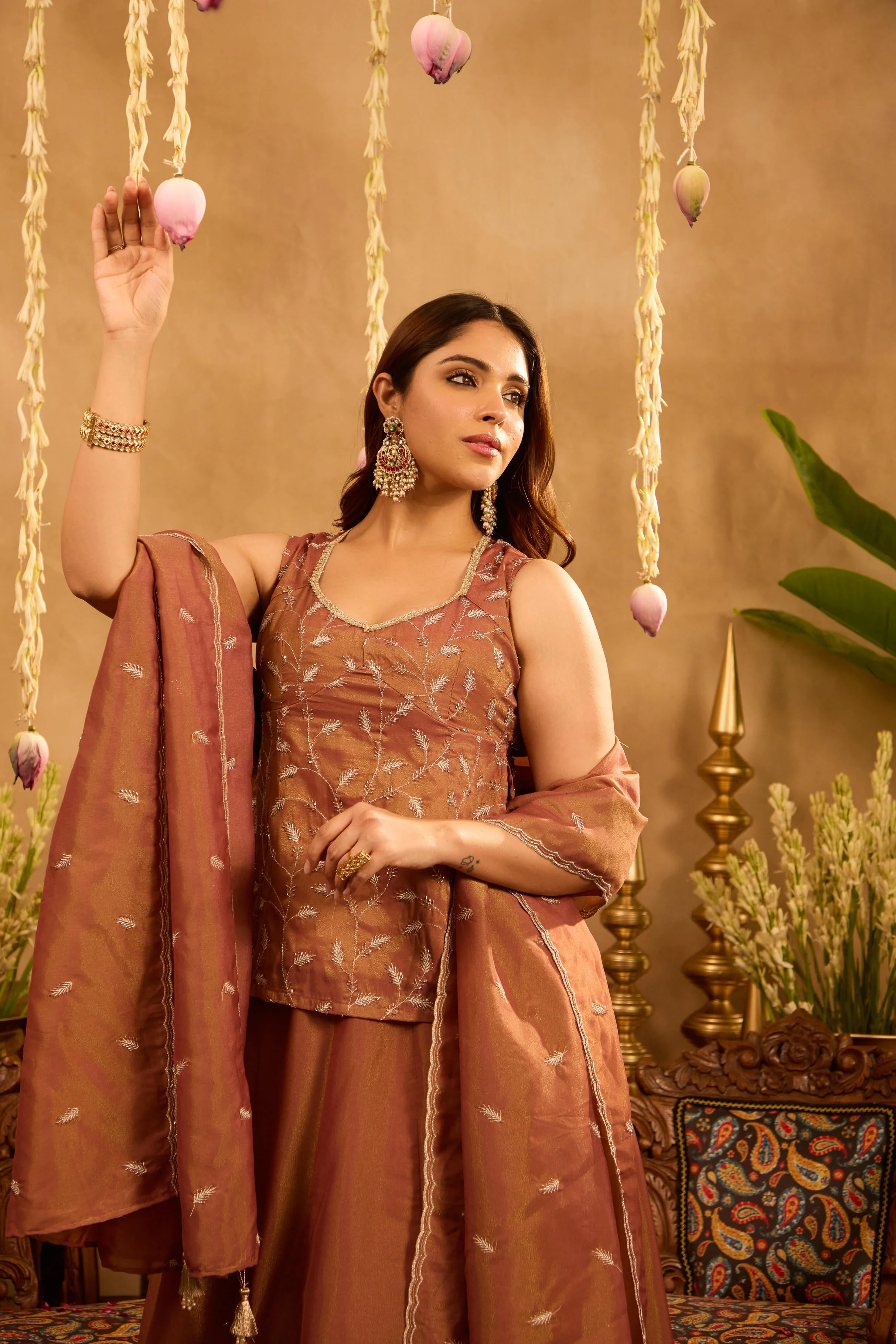 Mastaani Autumn Dust Lehenga Set - Image 7