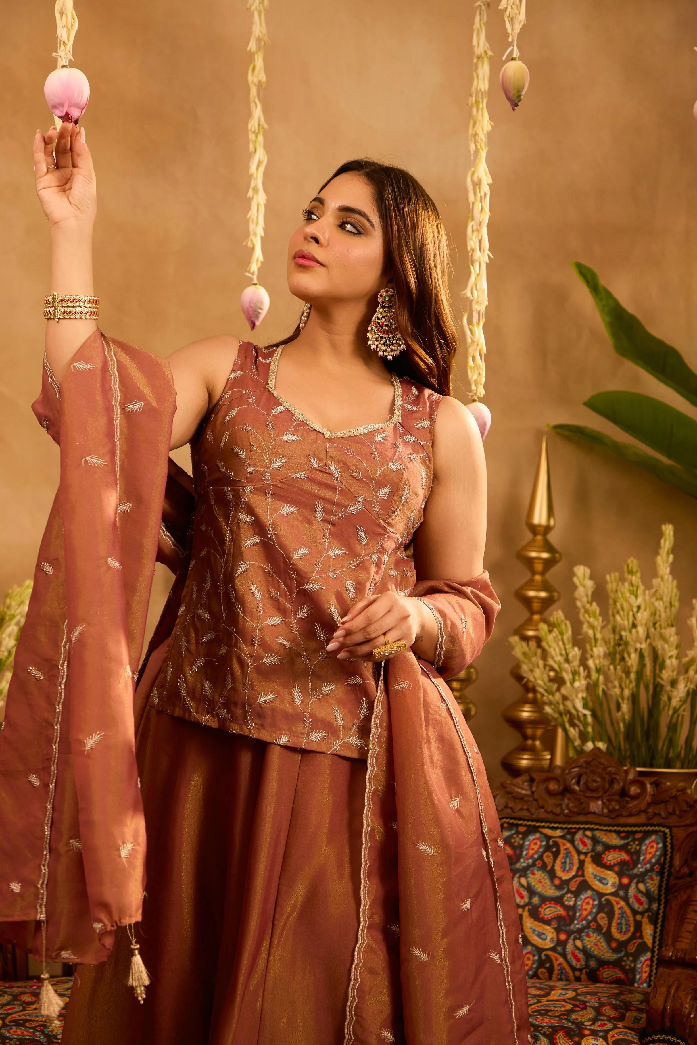 Mastaani Autumn Dust Lehenga Set - Image 8