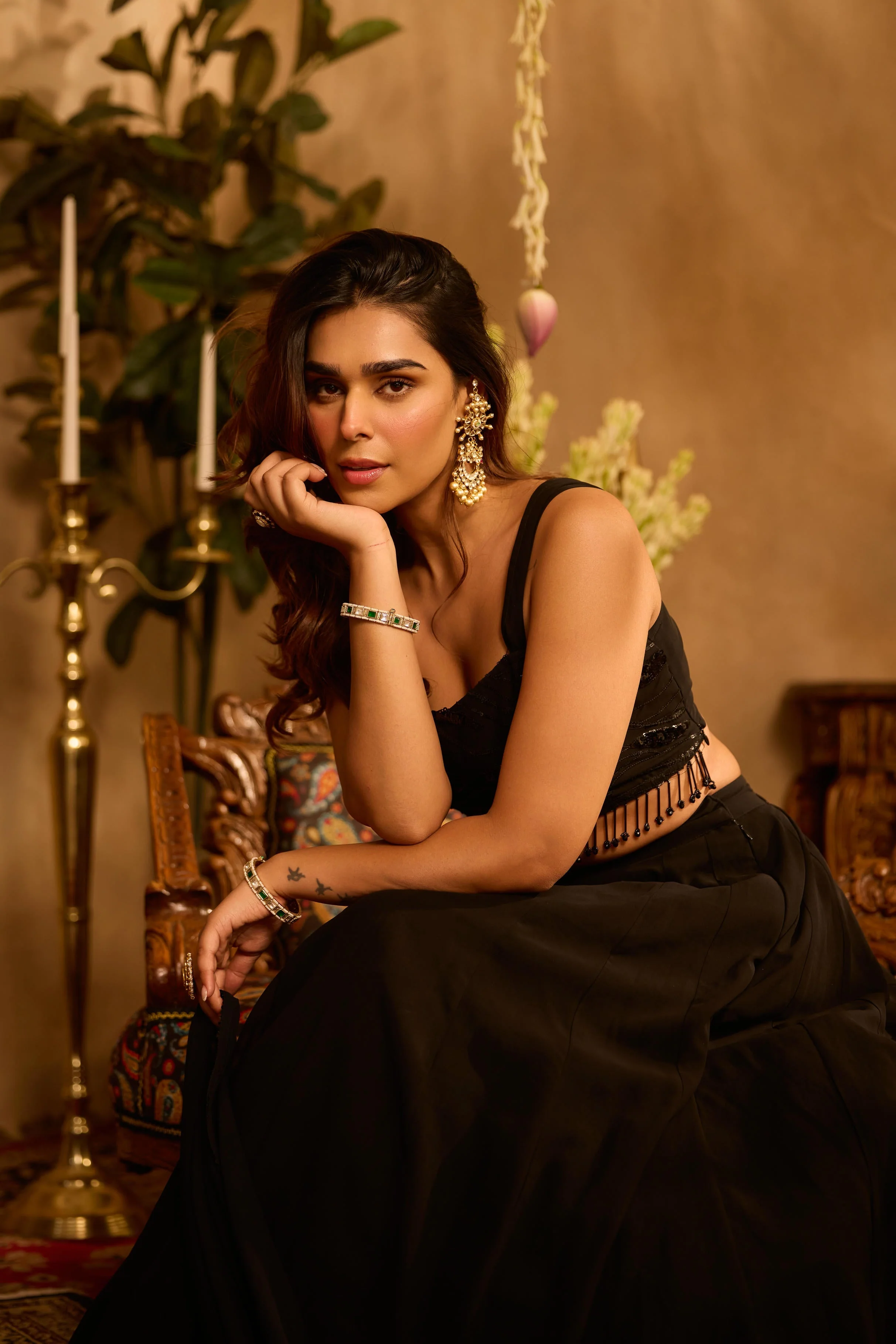 Mastaani Black Allure Lehenga Set - Image 6