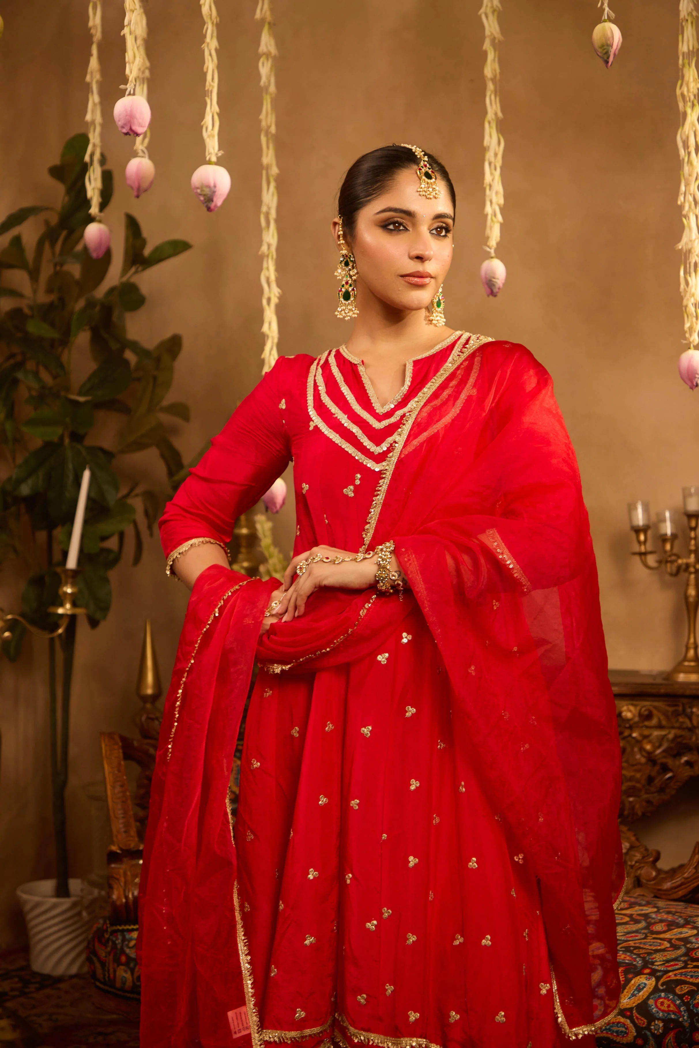 Mastaani Heer Red Anarkali Set - Image 7