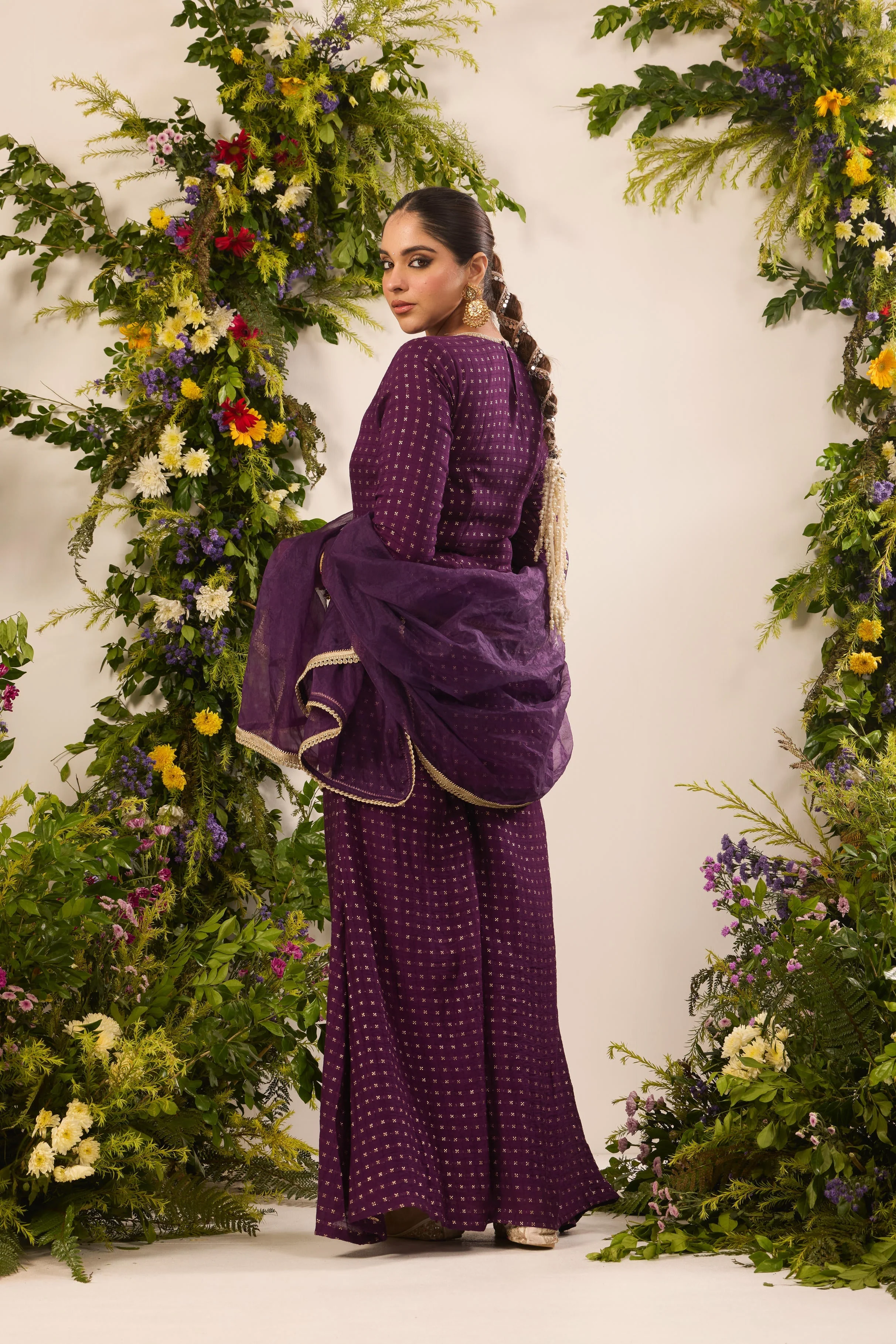 Mastaani Peak Purple Kurta Set - Image 5
