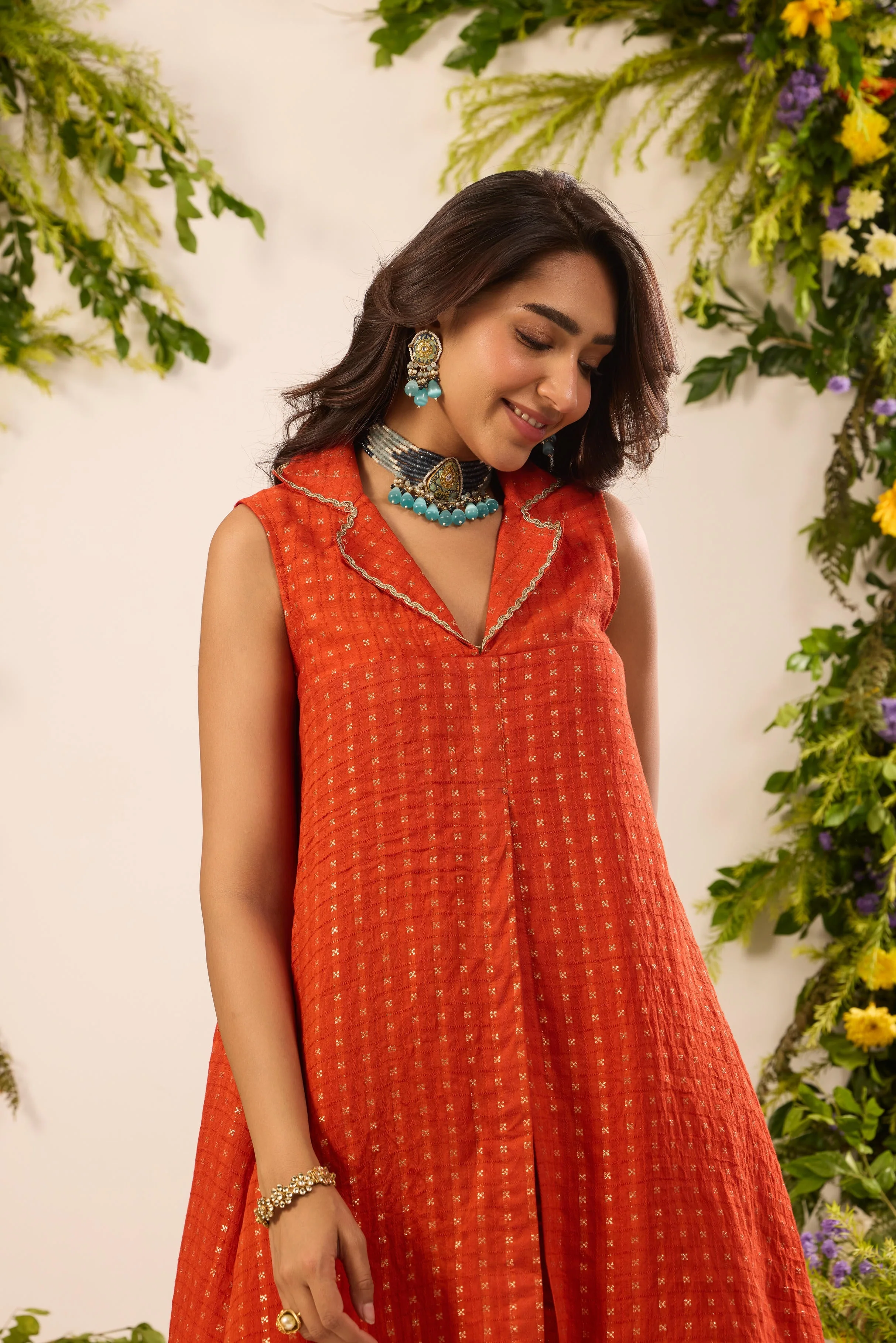 Mastaani Sunset Rust Co-ord Set - Image 7
